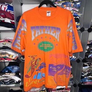 1990s Jesus is Lord AOP Shirt Size XXL 27x30.5